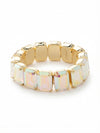 7 Inch Emerald Cut Stretch Bracelet