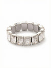 7 Inch Emerald Cut Stretch Bracelet