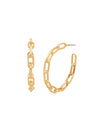 Chain Link Hoop Earrings
