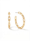 Chain Link Hoop Earrings