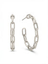 Chain Link Hoop Earrings