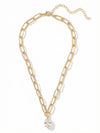 Nia Oval Pendant Necklace