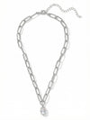 Nia Oval Pendant Necklace
