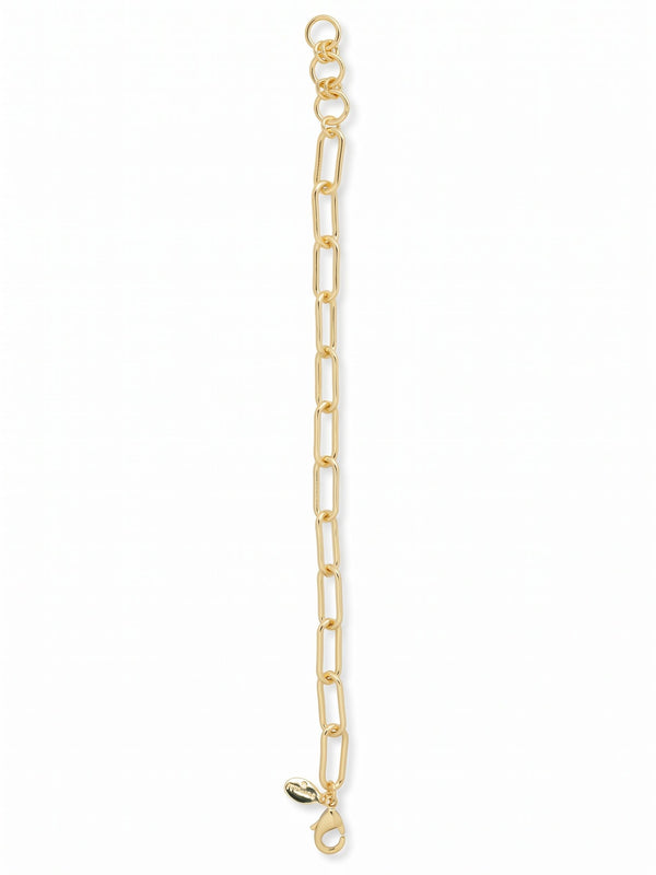 Bright Gold-Tone Paperclip Chain Bracelet | Sorrelli