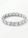 7 Inch Easton Emerald Cut Stretch Bracelet