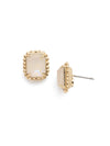 Octavia Scalloped Stud Earrings