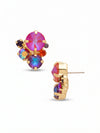 Crystal Assorted Rounds Stud Earrings