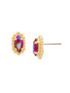 Navette Cut Solitaire Post Earrings