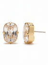 Nia Oval Stud Earrings