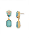 Emerald Pear Dangle Earrings