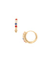 Mini Embellished Huggie Hoop Earrings