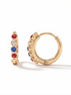 Mini Embellished Huggie Hoop Earrings