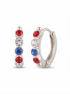 Mini Embellished Huggie Hoop Earrings