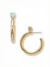 Keeley Studded Hoop Earrings