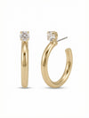 Keeley Studded Hoop Earrings