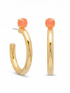 Keeley Studded Hoop Earrings