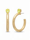Keeley Studded Hoop Earrings