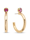 Keeley Studded Hoop Earrings