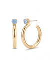 Keeley Studded Hoop Earrings