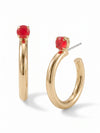 Keeley Studded Hoop Earrings