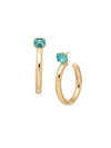 Keeley Emerald Cut Hoop Earrings