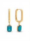 Octavia Rectangle Hoop Earrings