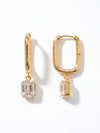 Octavia Rectangle Hoop Earrings