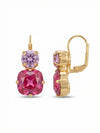 Cushion-Cut Round Dangle Earrings