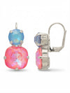 Cushion-Cut Round Dangle Earrings