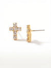 Carly Cross Stud Earrings
