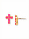 Carly Cross Stud Earrings
