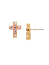 Carly Cross Stud Earrings