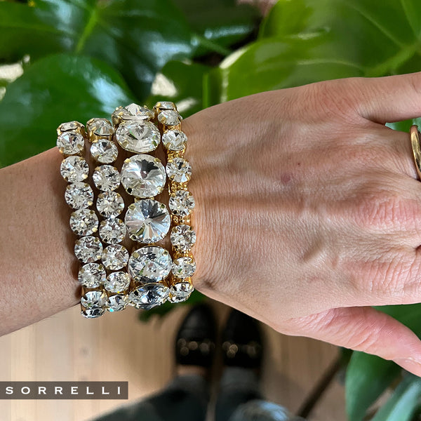 7 Inch Sienna Stretch Bracelet: Mango Mint main image 0