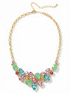 Dare To Pear Crystal Statement Necklace
