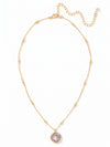 Cushion-Cut Pendant Necklace