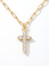 Crystal Cross Pendant Necklace