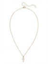 Crystal Cross Pendant Necklace