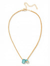 Emerald Pear Pendant Necklace