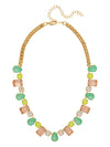Emerald Pear Tennis Necklace