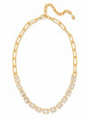 Octavia Paperclip Tennis Necklace