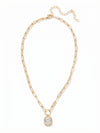 Octavia Scalloped Pendant Necklace