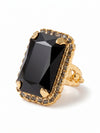 Luxurious Emerald-Cut Cocktail Ring