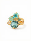 Crystal Assorted Rounds Stacked Ring