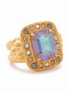 Opulent Octagon Cocktail Ring