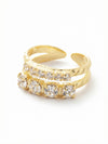 Crystal Studded Stacked Ring