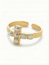 Carly Cross Band Ring
