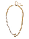 Jordan Half Pearl Tennis Necklace