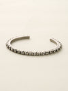 Petite Crystal and Ball Shot Cuff