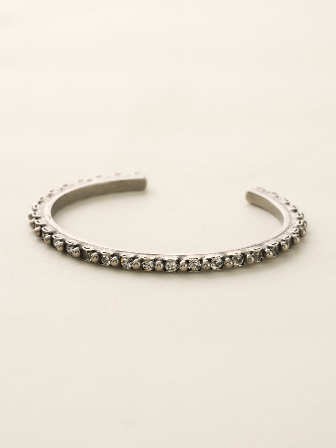 Petite Crystal and Ball Shot Cuff - BDC11ASCRY