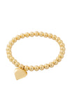 Heart Charm Stretch Bracelet